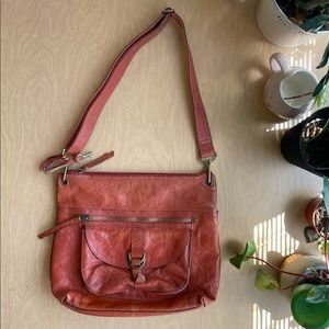 FOSSIL Sasha Burnt Orange Leather Bag